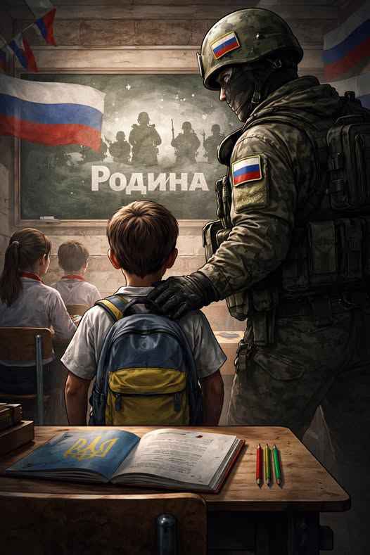 НОВА ПРОПАГАНДИСТСЬКА АКЦІЯ - МІЛІТАРИЗАЦІЯ ДІТЕЙ ПІД ОКУПАЦІЄЮ