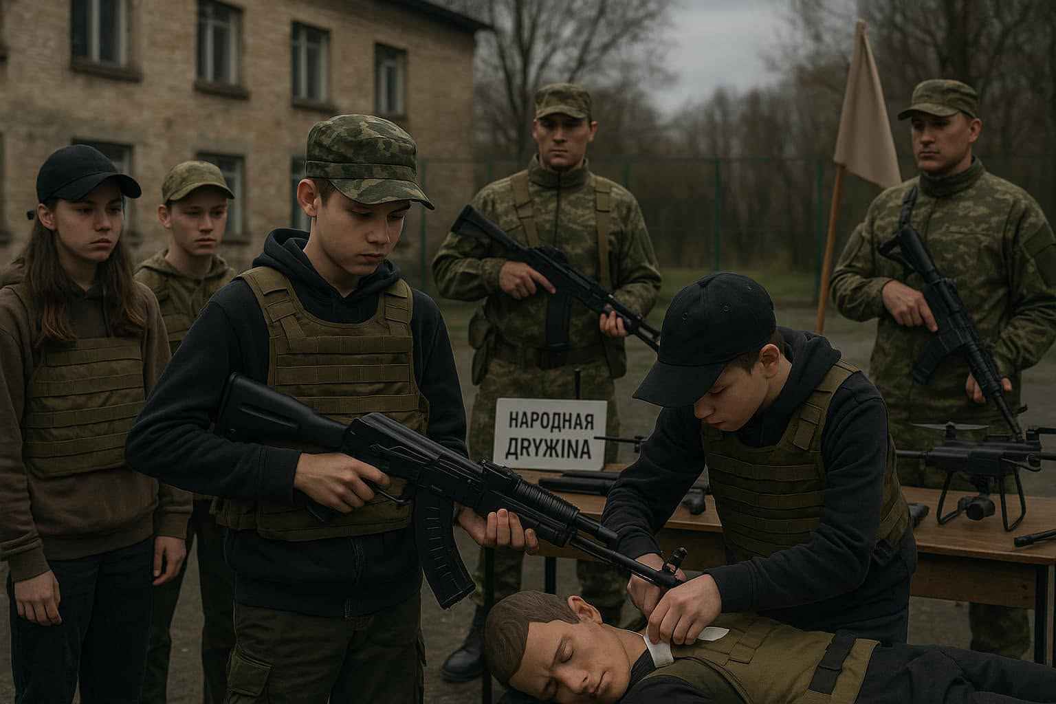 ВОЕННАЯ ПОДГОТОВКА ПОДРОСТКОВ НА ОККУПИРОВАННОЙ ДОНЕЧЧИНЕ ПРОДОЛЖАЕТСЯ